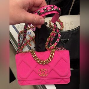 Chanel O-Mini Flap – Fuchsia Pink – 20C – Receipt & Authenticity Card